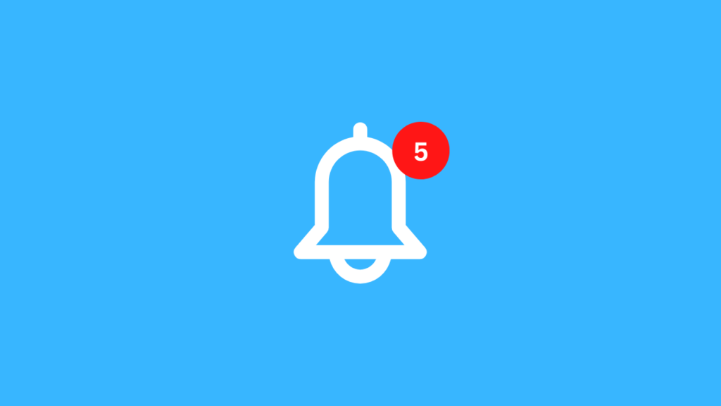blue notification